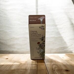 Glamfox Ginseng Collagen Wrapping Mask With‎ Silicon Brush NEW